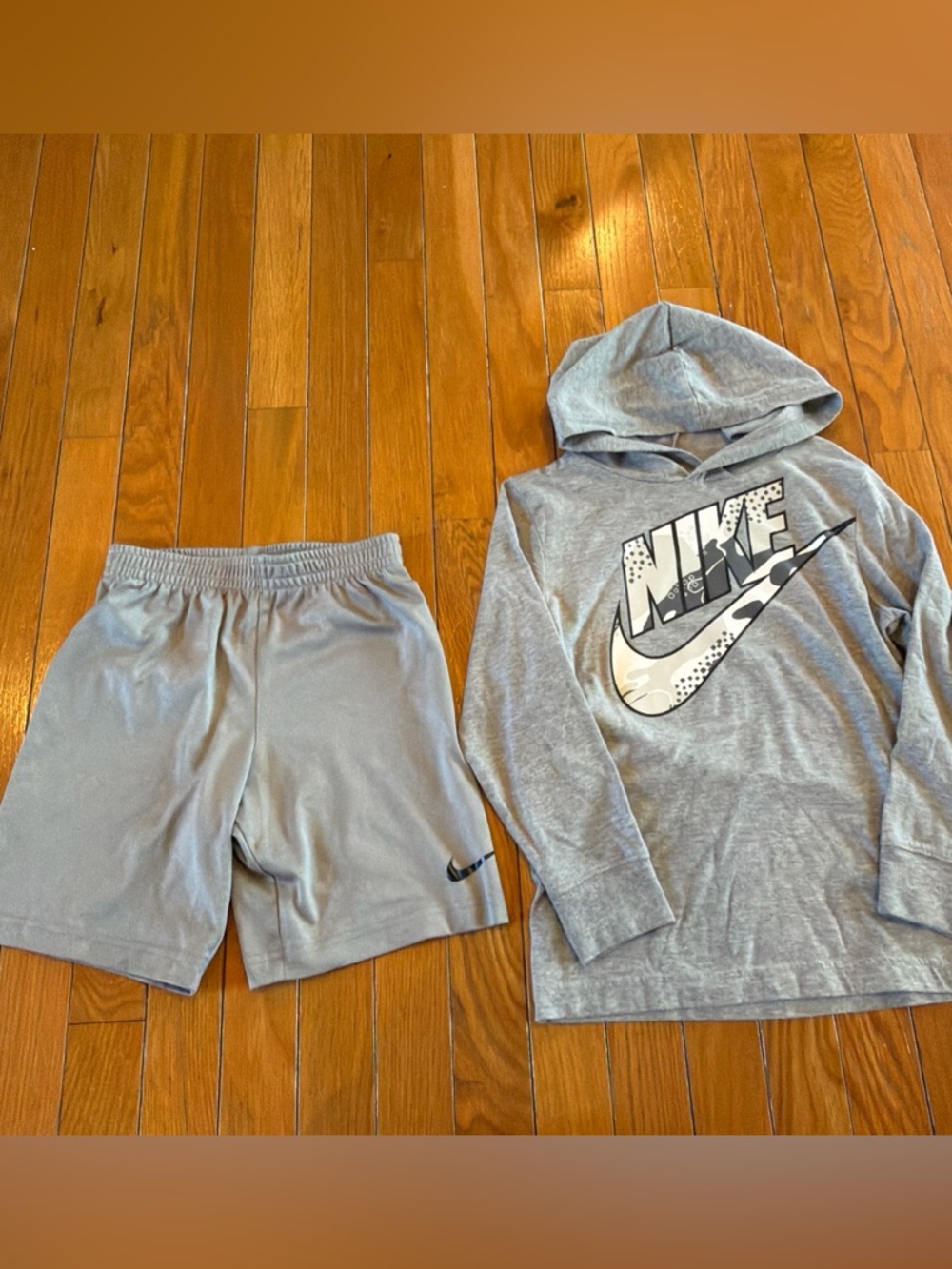 9 Piece Nike Adidas Old Navy Athletic Sportswear Shorts Logo Shirts Boys Sz 6-7 - Picture 2 of 11